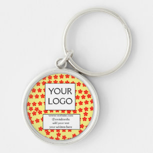 Porte-clés simple minimal ajoutez votre logo/design ici entre