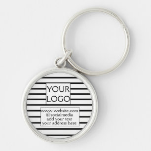 Porte-clés simple minimal ajoutez votre logo/design ici entre