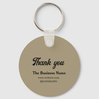 Porte-clés Simple thank you add business name details text  t