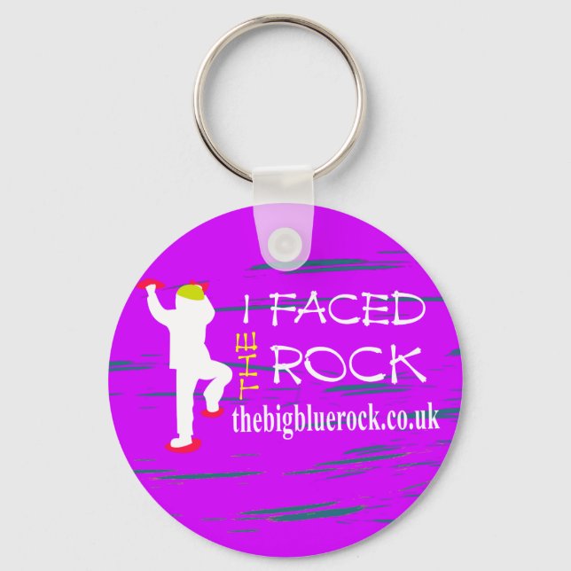 Porte-clés simple violet (Recto)