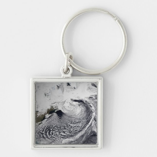 Porte-clés Simulation de nuage d'une seule journée 3 (Devant)