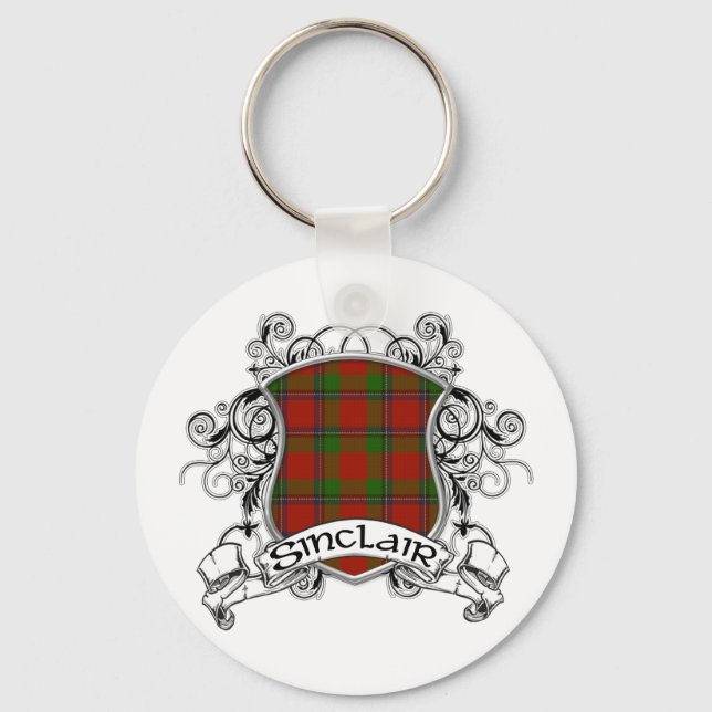 Porte-clés Sinclair Tartan Shield (Recto)