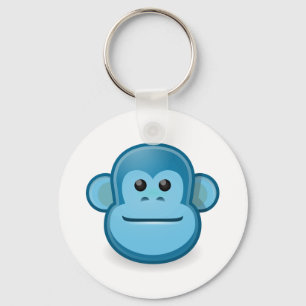 Porte-clés Singe bleu