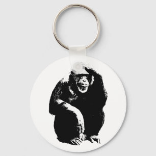Porte-clés Singe de pensée