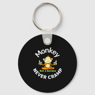 Porte-clés Singe Jamais Crampes Manger Une Bannière Raglan Ba