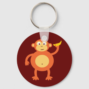 Porte-clés Singe orange