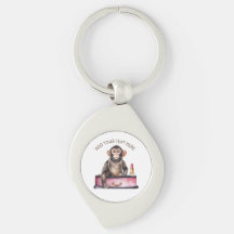 singe sur la coiffeuse