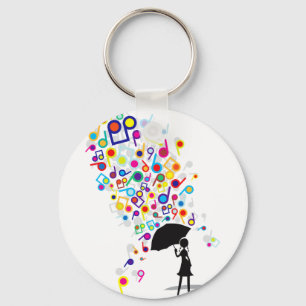 Porte-clés Singin sous la pluie