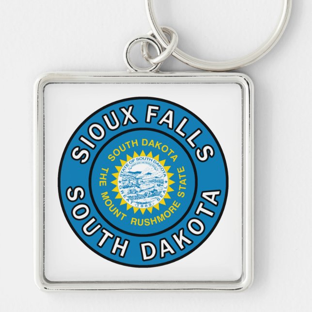 Porte-clés Sioux Falls Dakota du Sud (Devant)