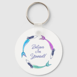 Porte-clés Sirène - croyez en vous-même
