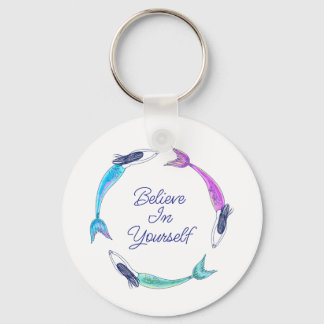 Porte-clés Sirène - croyez en vous-même