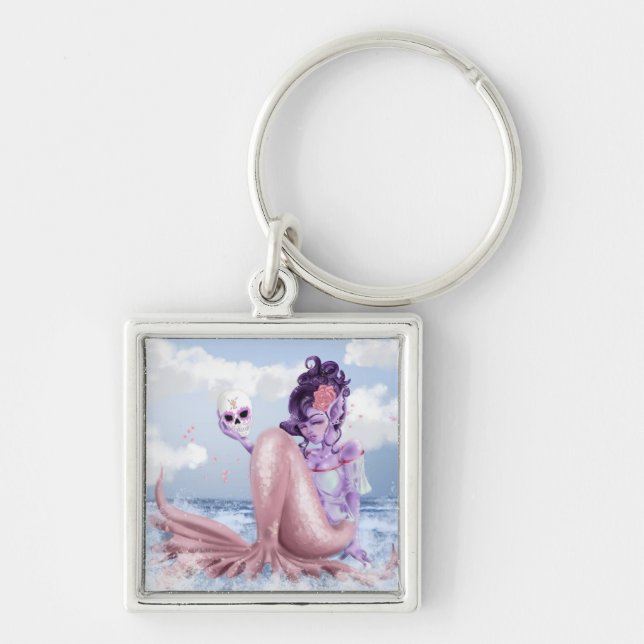 Porte-clés Sirène de crâne de sucre (Devant)
