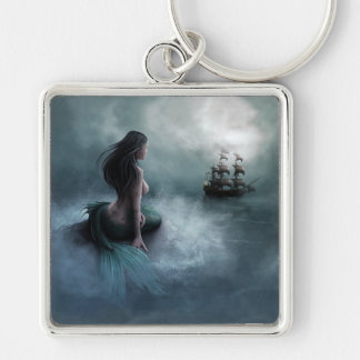Porte-clés Sirène et navire pirate