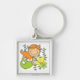 Porte-clés Sirène rousse