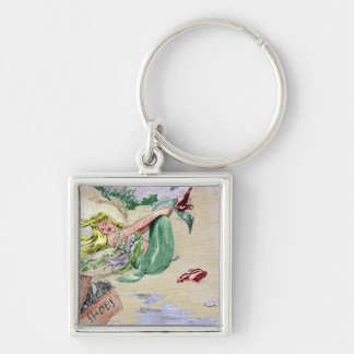 Porte-clés Sirène vintage en couleurs