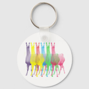 Porte-clés six lamas dans six couleurs de lama