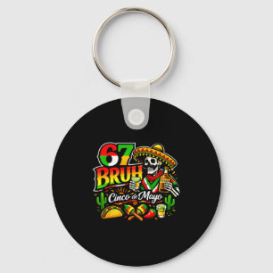 Porte-clés Six sept bruh 67 cinq de mayo fête mexicaine