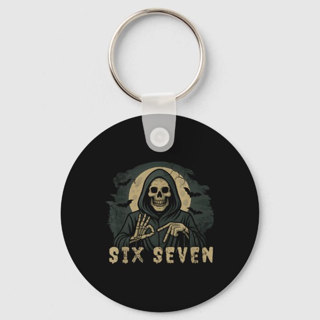 Porte-clés Six Seven 67 Faucheuse Halloween Squelette Main S (Recto)