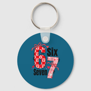 Porte-clés Six Seven 67 Mème Coquette Arc 6 7 Saint-Valentin