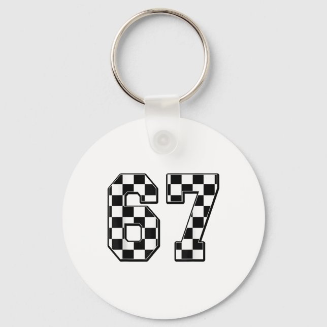 Porte-clés Six Seven 67 Mème Numéro 67  (Recto)