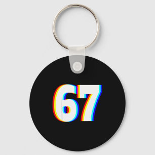 Porte-clés Six Seven 6 7 Illusion Optique Edm