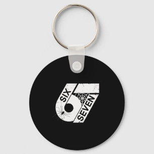Porte-clés Six Seven 6 7 Meme 6 7 Costume d'Halloween _1