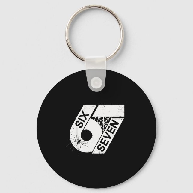 Porte-clés Six Seven 6 7 Meme 6 7 Costume d'Halloween _1  (Recto)