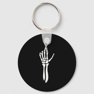 Porte-clés Six Seven 6 7 Mème Drôle de Squelette Mains Signe