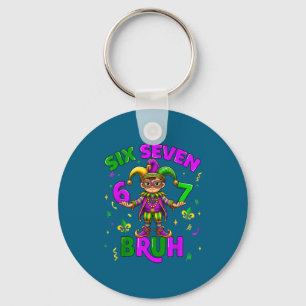 Porte-clés Six Seven Bruh 67 Illustration de Mème