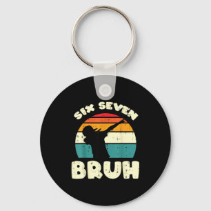 Porte-clés Six Seven Bruh Dab Drôle 67 Costume 6 7 Mème Enfan