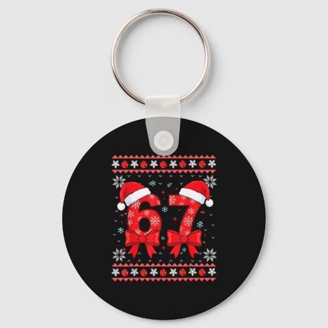 Porte-clés Six Seven Christmas 6 7 Ugly Christmas Sweater Boy (Recto)