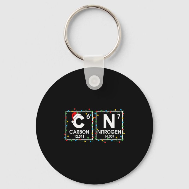 Porte-clés Six Seven Christmas Carbon Nitrogen 67 Funny Scien (Recto)