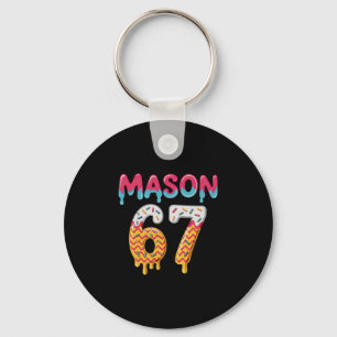 Porte-clés Six Seven Ice Cream Drip 67 Mason Mème 
