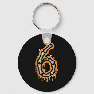 Porte-clés Six Seven Meme 6 7 squelette Costume Halloween Cou