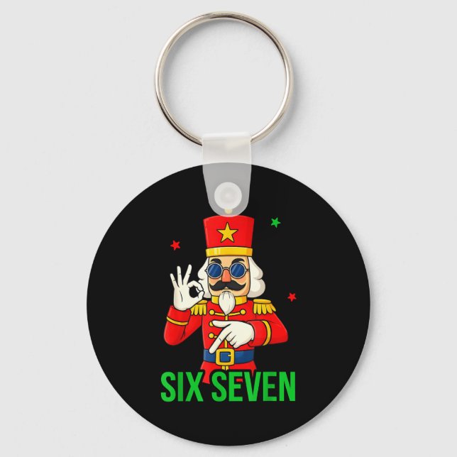 Porte-clés Six Seven Meme Funny Holiday Toy Soldier  (Recto)