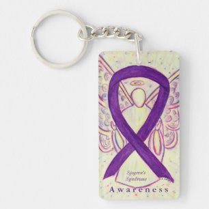 Porte-clés Sjogren's Syndrome Angel Awareness Ribbon Porte - 