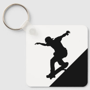 Porte-clés Skate Skateboard Fun Silhouette