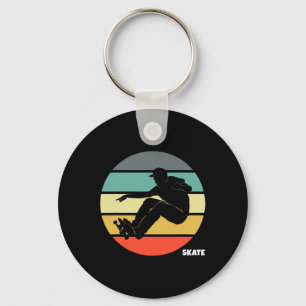 Porte-clés Skate Skateboard Rétro Vintage Skateboardeur Ska