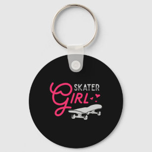 Porte-clés Skate Skateuseuse Femmes Filles Skateuse Fille Pla