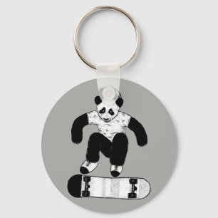 Porte-clés Skateboard Panda