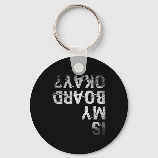 Porte-clés Skateboard Snowboard Squad Est Mon Boa (Recto)
