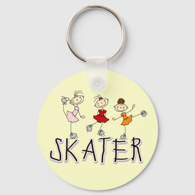 Porte-clés Skater Girl T-shirts and Gifts (Recto)