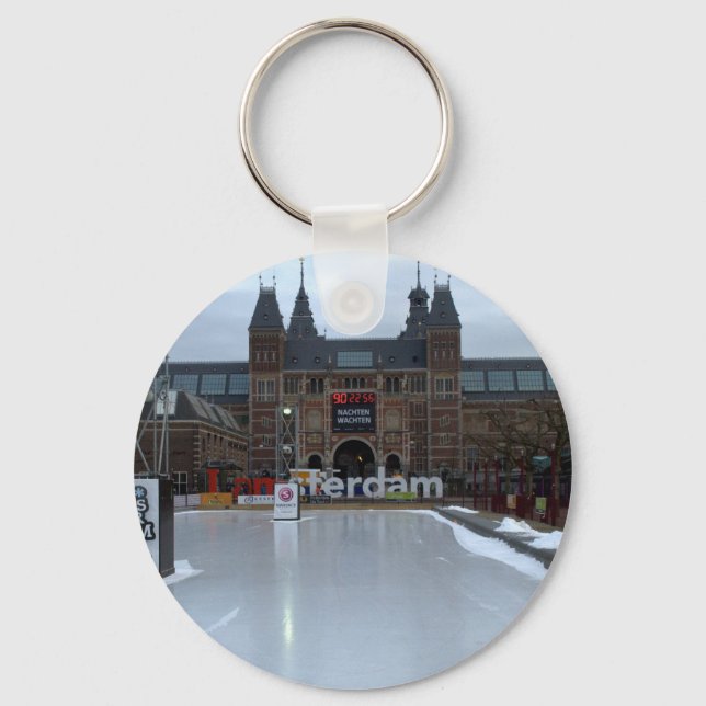 Porte-clés Skating rink, Museumplein, Amsterdam (Recto)