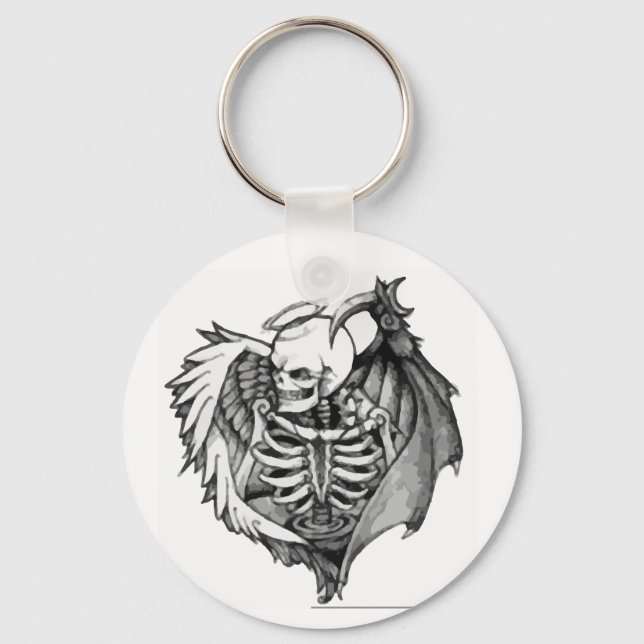 Porte-clés Skelaton avec ailes (Recto)