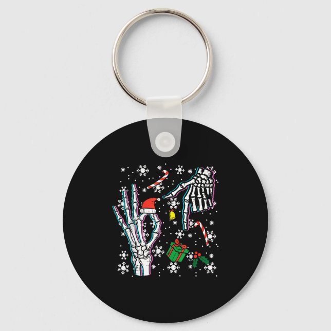 Porte-clés Skeleton 67 Meme Funny Christmas 6 7 Boys Youth Te (Recto)