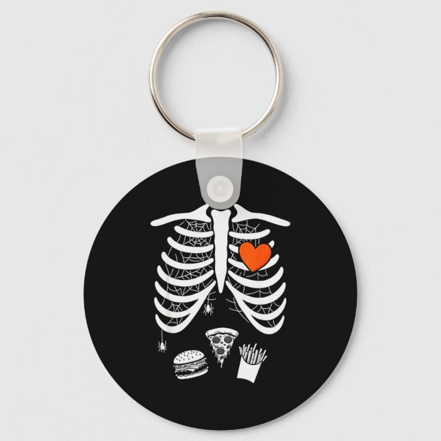 Porte-clés Skeleton Baby Pregnant Xray Rib Cage For Fall Hall (Recto)