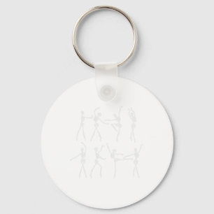 Porte-clés Skeleton Ballerinas Ballet Dance Cute Halloween Co