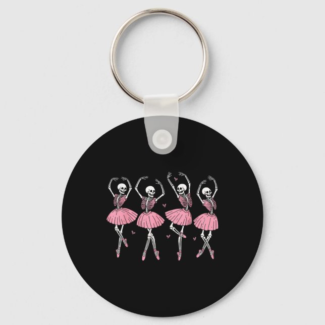 Porte-clés Skeleton Ballerinas Ballet Dance mignonne Fille Ha (Recto)