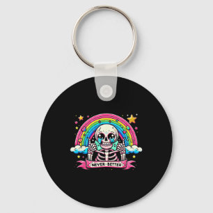 Porte-clés Skeleton Chemises Halloween jamais mieux Skull Rai