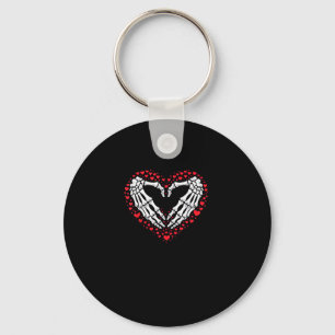 Porte-clés Skeleton Coeur main Valentines Jour Drôle Couple C